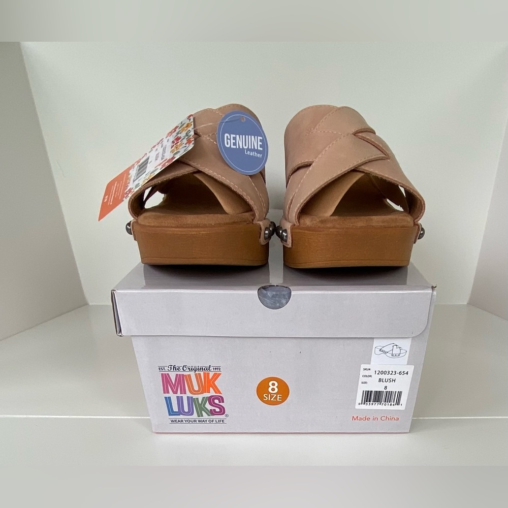 Muk Luks, Open-Toe Slip-On Sandals, Cadence Sandals, Size: 8 - Picture 7 of 13